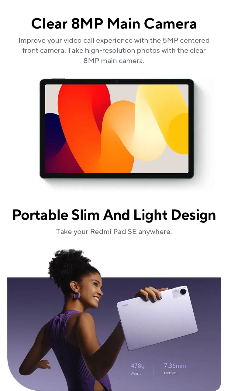Xiaomi Redmi Pad SE 11 6GB/128GB 8GB/256GB Wifi EU Charger Global Version