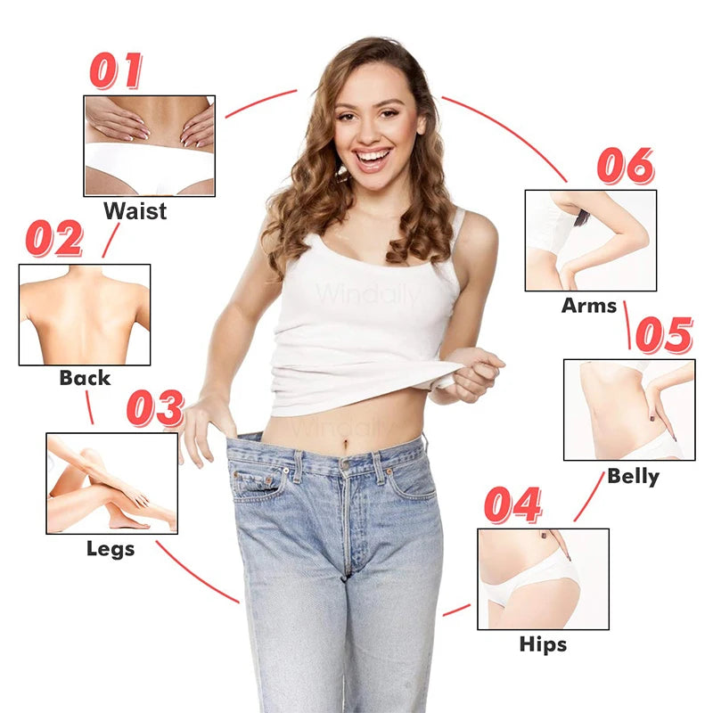 EMS & RF Radio Frequency Body Slimming Machine Fat Burner Slim Shaping Device LED Light Therapy Lose Weight Cellulite Massager