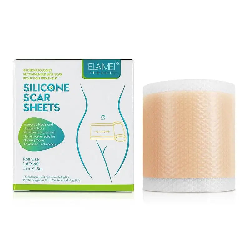 150cm Silicone Gel Scar Sheet Patch Treatment Removal Tape Acne Trauma Burn Scar Cover Skin Repair Section Ear Beauty