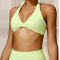 Women's Halter Sports Bra Sexy Beautiful Back Top Push Up Fitness Bra Yoga Gym Workout Bra Fitness Top Sports Breathable Bra