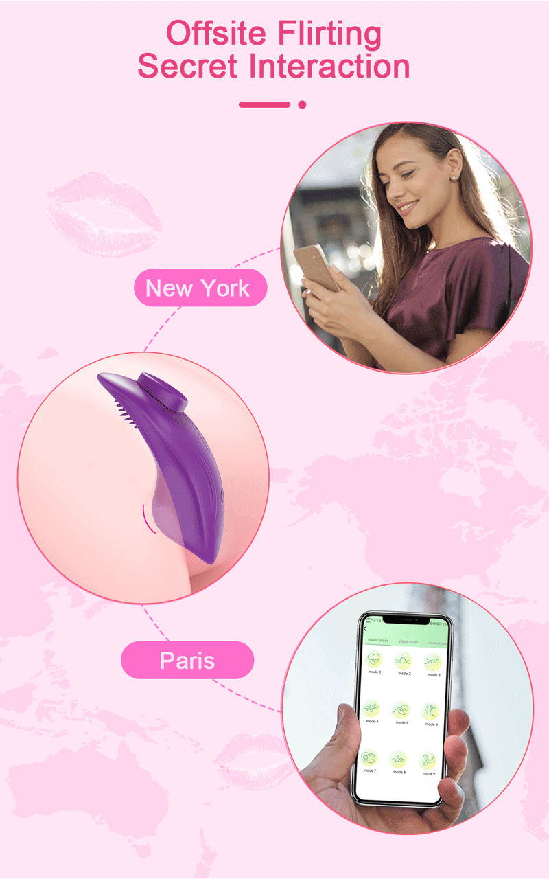 APP Wearable Vibrator for Women Bluetooth Control Egg Clit Stimulator Magnetic Wear Vibrating Female Masturbator Sex Toys Adults