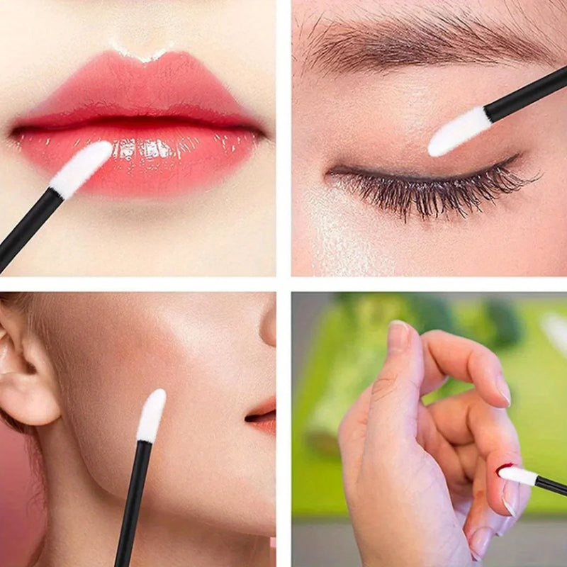 500 Disposable Lip Gloss Sticks - Plastic Lipstick Sticks, Makeup Tools, Suitable for Daily Beauty Care, Wholesale Packaging