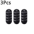 10/1Pcs Self-adhesive Cable Clips Silicone USB Cable Holder Organizer Wire Cord Management Clips for Home Office Desktop Tidy