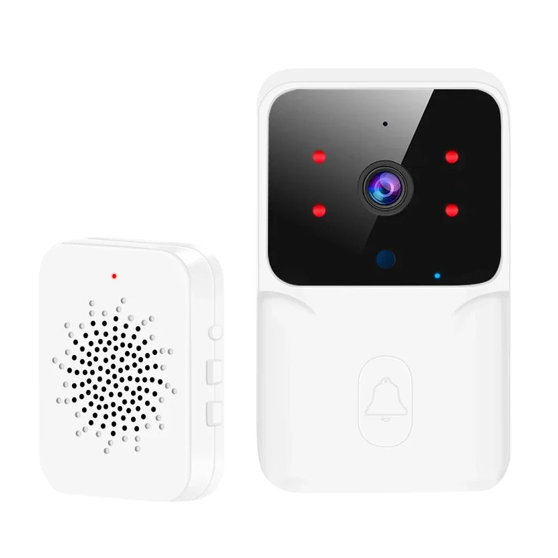 Tuya WiFi Doorbell, Wireless Camera Bell for Home Security, Compatible with Alexa & Google, DC/AC/Battery Powered