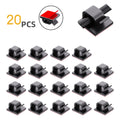 10/20/50/100pcs Cable Clips, Adhesive Cable Organizer Cord Holder, Durable Strong Cable Wire Management for Car, Office and Home