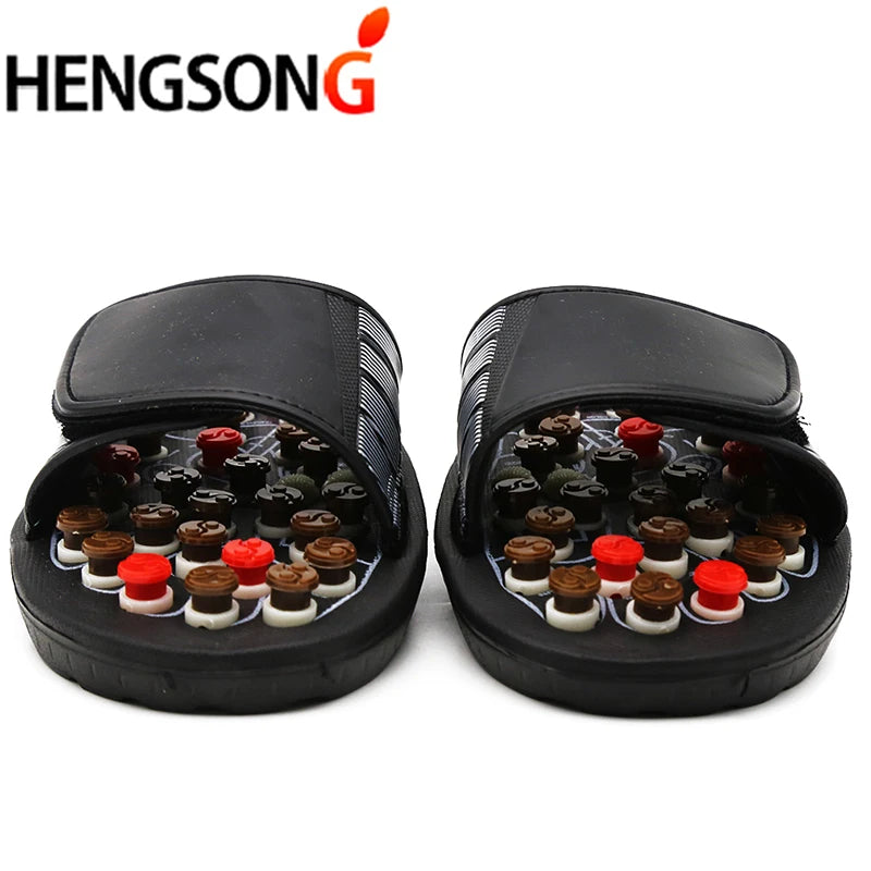 Acupoint Massage Slippers  Massager Shoes For Feet Unisex Home Flip Flop Health Care   Rotating  Feet Chinese Acupressure