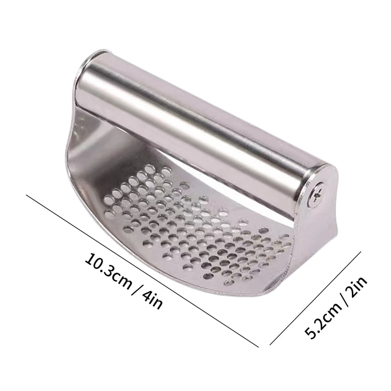 WORTHBUY New Upgraded Stainless Steel Garlic Press Manual Garlic Chopped Ginger Garlic Cutting Mince Tools Kitchen Accessories