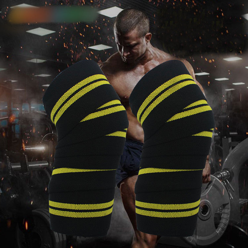 1pc Sports Knee Wraps Straps for Gym Workout Weightlifting Fitness Squats Training Elastic Knee Strap Sleeves Protector