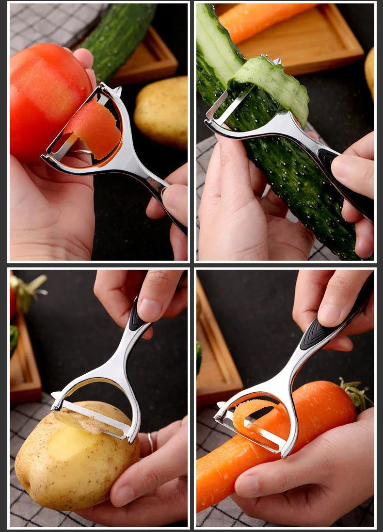 Stainless Steel Vegetable Peeler Potato Peeler Multi-function Kitchen Accessories Cuisine Pelador Carrot Grater Fruit Tools