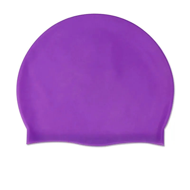 Swimming Cap Silicone Waterproof Swim Hat for Men Women Adult Kids Long Hair Pool Caps Diving Swimming Equipment Elastic Caps