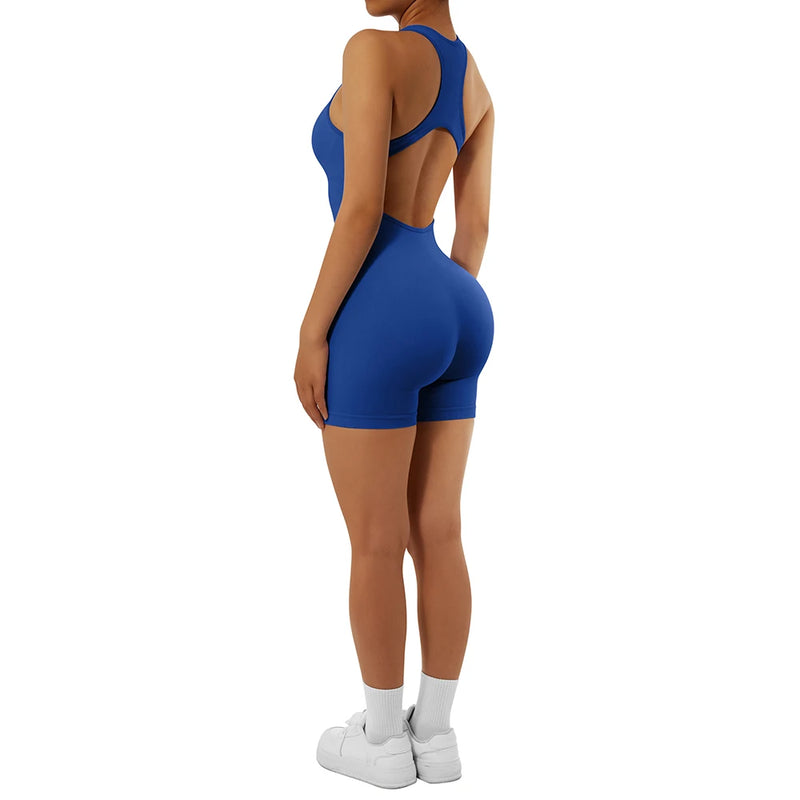2024 Jumpsuits Women Yoga Shorts Female Sleeveless Sport Romper Bodysuits Summer Yoga Playsuits Skinny Gym Fitness Outfits