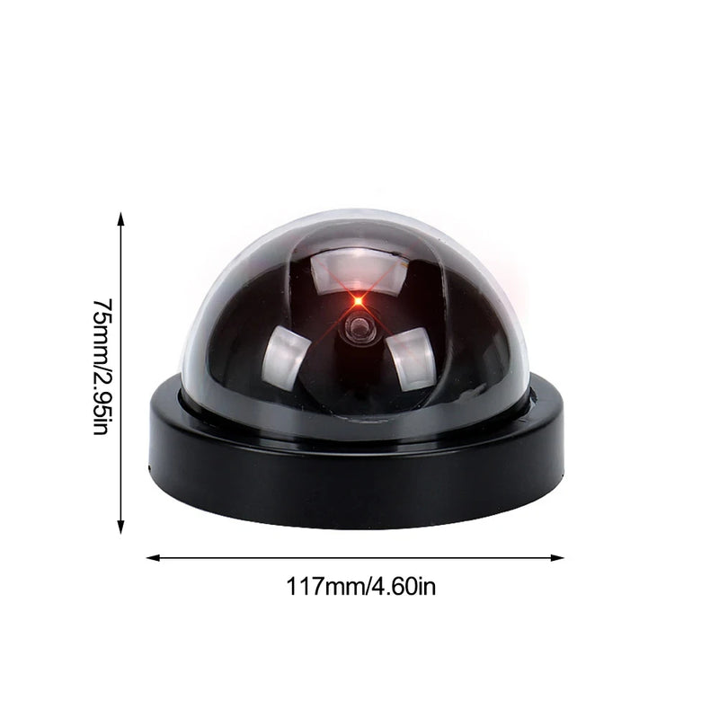 1Pcs Dummy Fake Camera with LED Red Light No Wiring Required Indoor Outdoor Fake Dome Security Camera Protection For Home