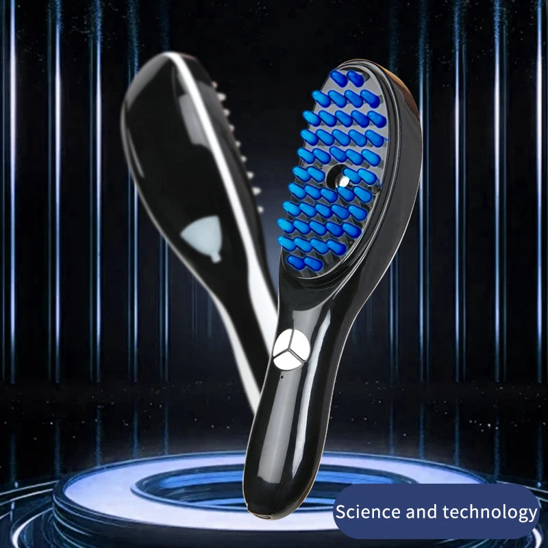 Electric massage comb for hair loss prevention, meridian head massage device, phototherapy hair care comb, colorful hair care ma