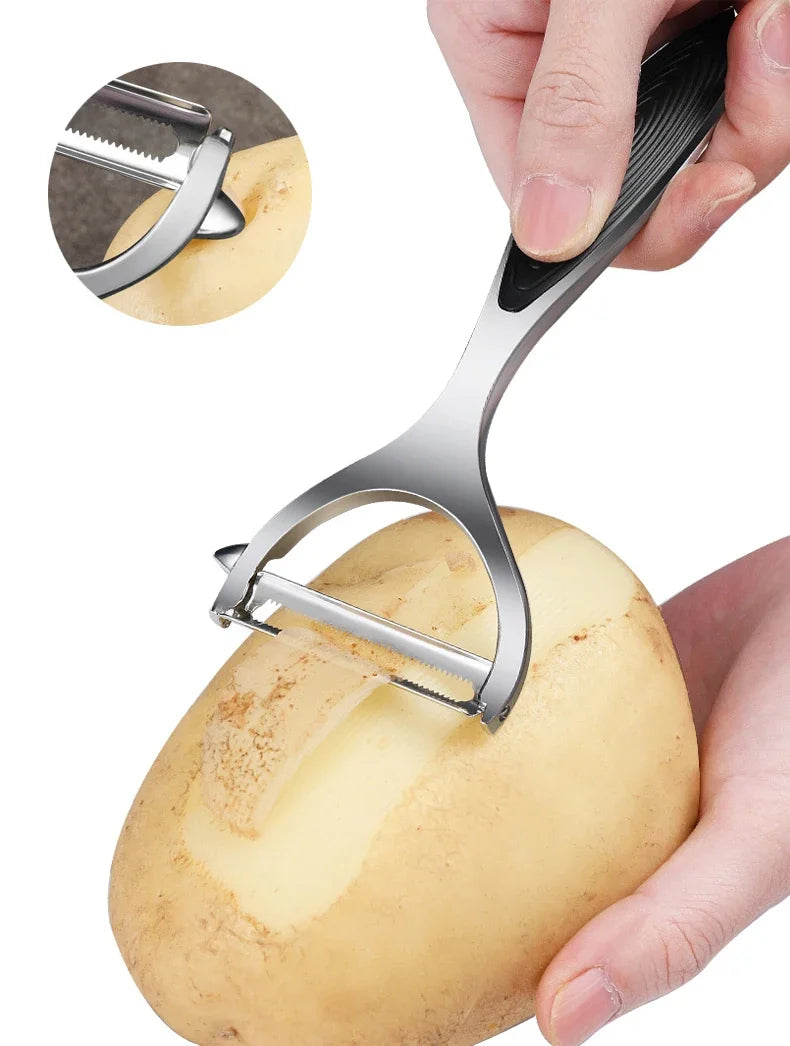 Stainless Steel Vegetable Peeler Potato Peeler Multi-function Kitchen Accessories Cuisine Pelador Carrot Grater Fruit Tools
