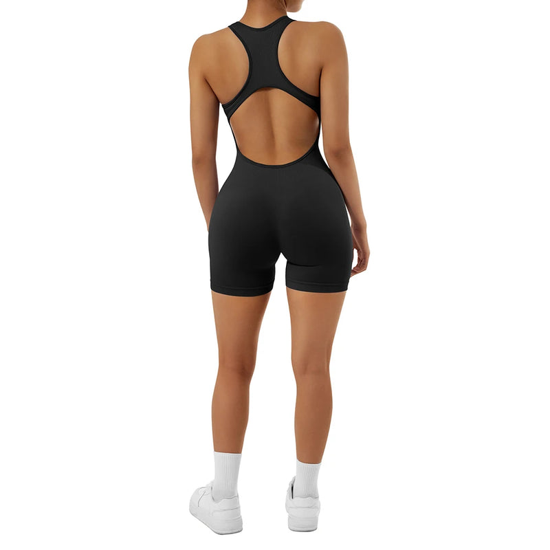 2024 Jumpsuits Women Yoga Shorts Female Sleeveless Sport Romper Bodysuits Summer Yoga Playsuits Skinny Gym Fitness Outfits