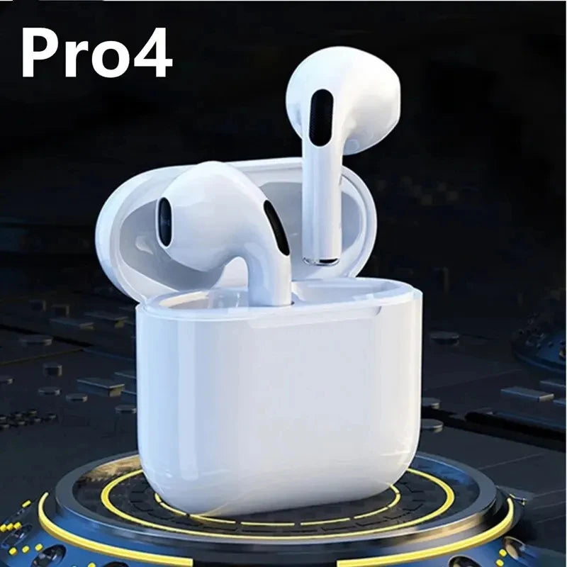 Pro 4 TWS Wireless Headphones Earphone Bluetooth-compatible 5.3 Waterproof Headset with Mic for Xiaomi iPhone Pro4 Earbuds Game