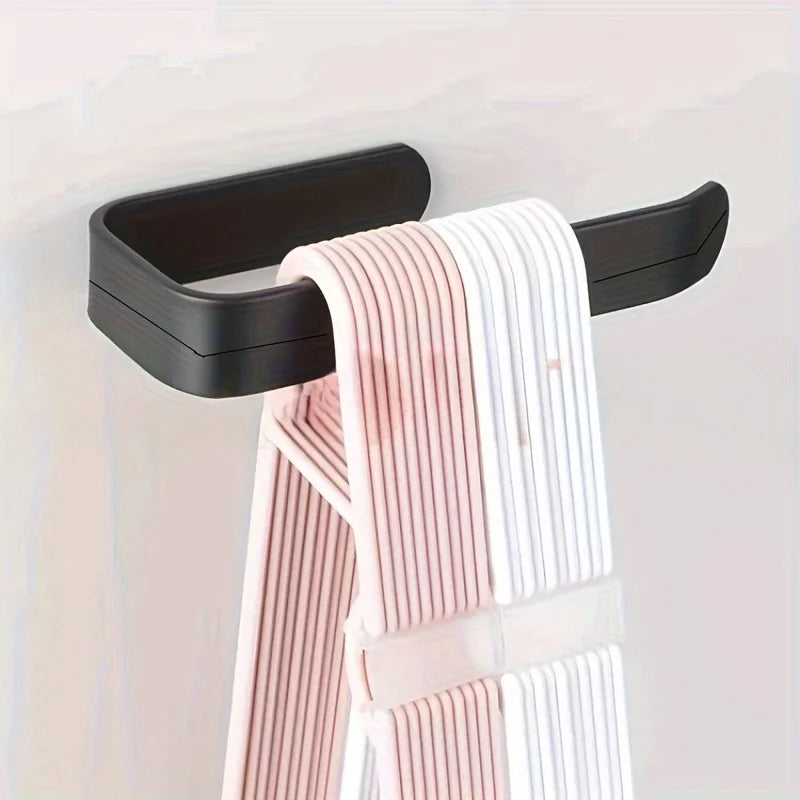 1pc Wall-Mounted Toilet Paper Holder - No Drilling Required, Space-Saving Bathroom Towel Rack & Storage Rack