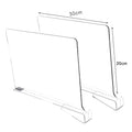 8/6/4/2pcs Transparent Closet Shelf for Wardrobe Organizer Cloth Divider Cupboard Bookcase Divider Baffle