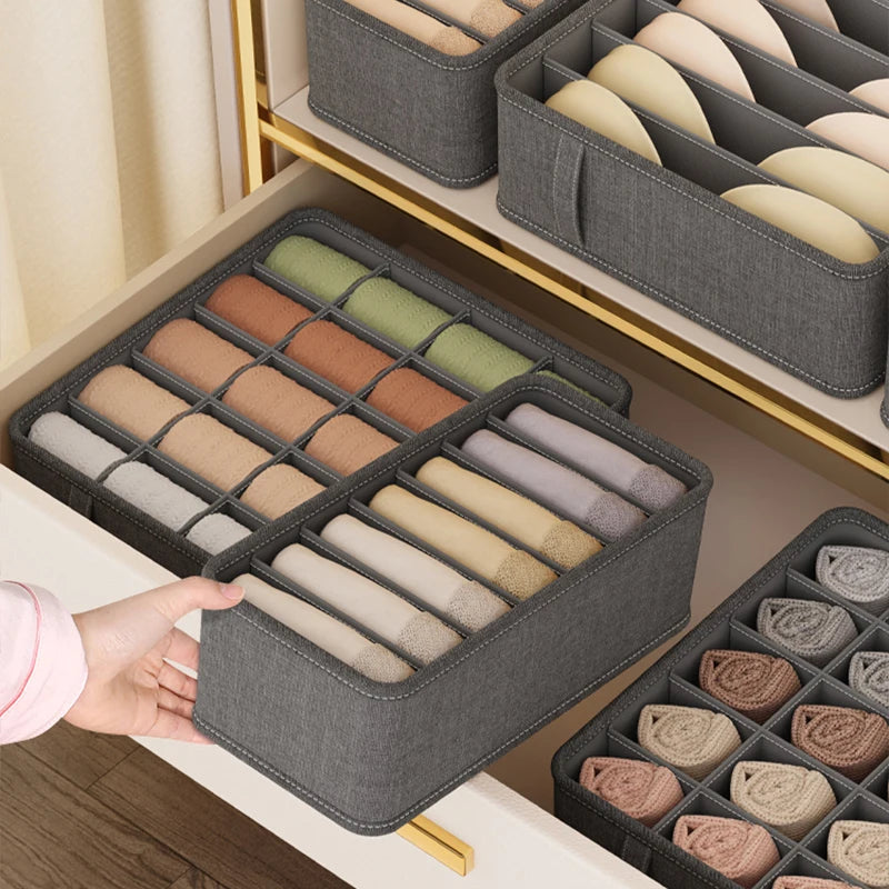 20/6/7/1 Grids Cation PP Sock Bra Pants Simplicity Organizers Of Cabinets And Drawers Home Sorting Boxes Storage Organizer Box