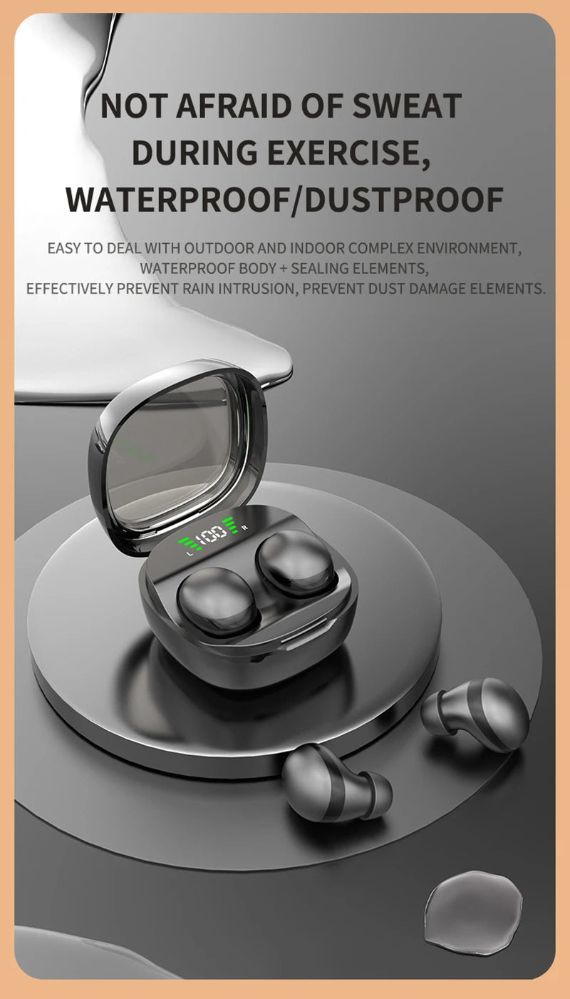 Xiaomi Mini Wireless Bluetooth 5.3 Headset Small Earbuds Sleep Work Music Sports Invisible HD HIFI Bass Sound Quality Earphones