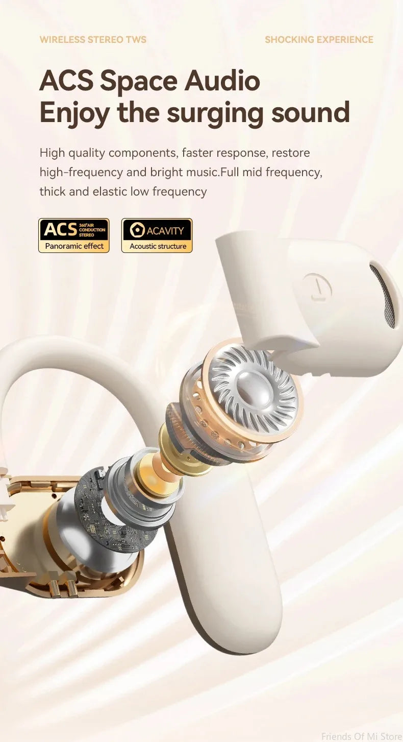 Xiaomi M62 Open Ear Headphones Wireless headset Air Conduction Waterproof Painless Wearing Earphones Running Headsets with Mic