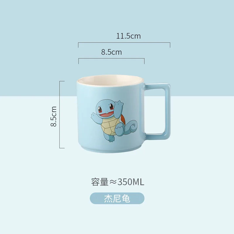 Cartoon Pokemon Pikachu Mug Breakfast Milk Cup Cute Drink Tableware Ceramic Coffee Cup Gift Dessert Kawaii Drinkware Kitchen