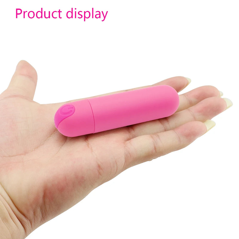 Bullet Vibrator Clitoris and G-Spot Stimulator Nipple Vibrate Massager Vibrating Wand Orgasm Vagina Dildo 10 Speeds for Travel
