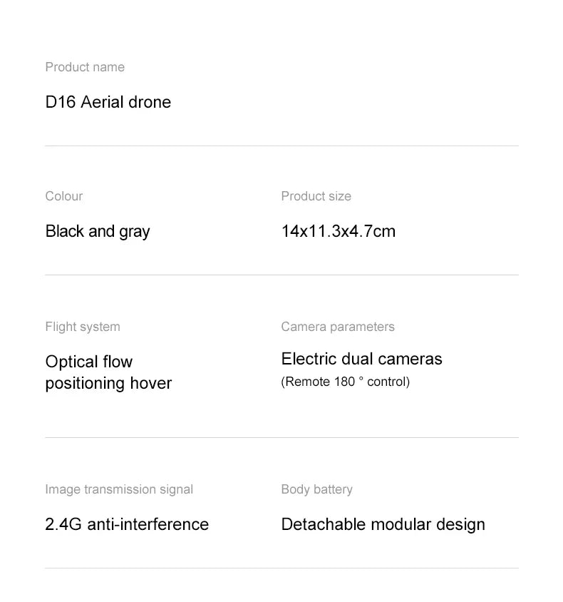 Xiaomi D16 Drone 8K Aerial HD Profesional Dual-camera Helicopter Optical Flow GPS Positioning Avoidance Bushless Motor Drone UAV