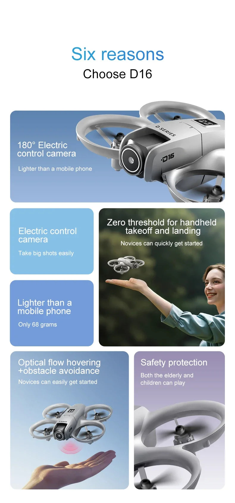 Xiaomi D16 Drone 8K Aerial HD Profesional Dual-camera Helicopter Optical Flow GPS Positioning Avoidance Bushless Motor Drone UAV