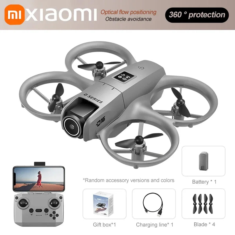 Xiaomi D16 Drone 8K Aerial HD Profesional Dual-camera Helicopter Optical Flow GPS Positioning Avoidance Bushless Motor Drone UAV