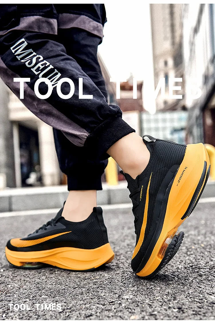 Plus Size New 2024 Spring Air Cushion Sports Men's Running Shoes Unique Fashionable Trendy Lightweight Men's Footwear From China