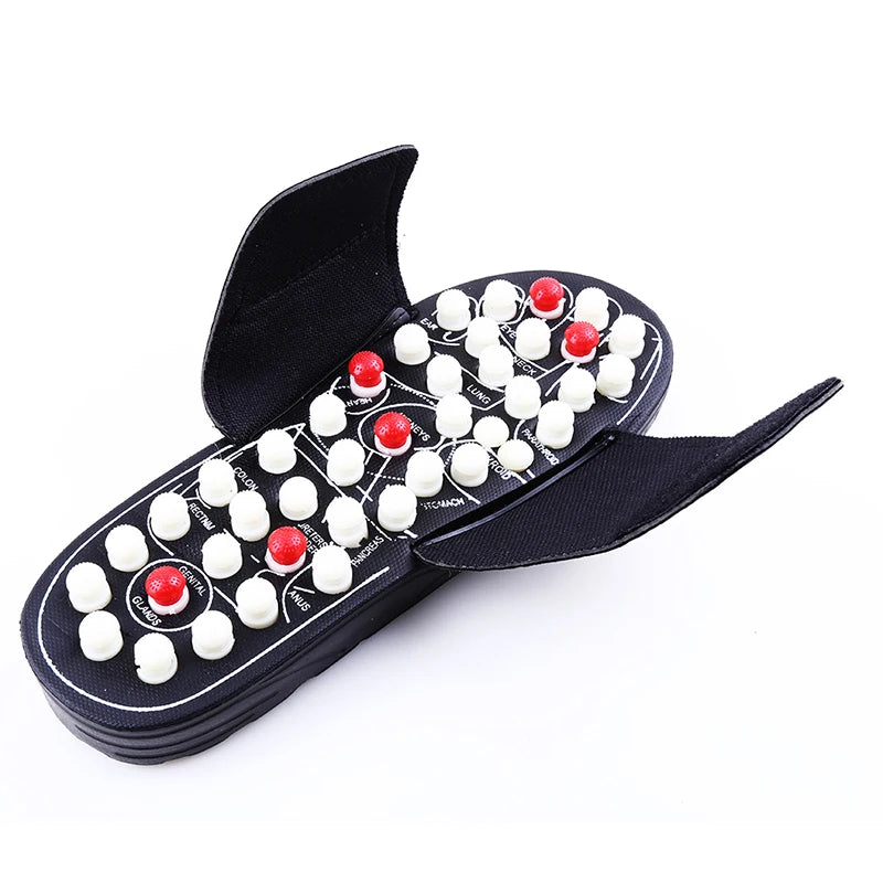Acupoint Massage Slippers  Massager Shoes For Feet Unisex Home Flip Flop Health Care   Rotating  Feet Chinese Acupressure