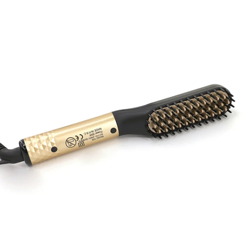 Professional Hair Comb Brush Beard Straightener Multifunctional Hair Straightening Comb Hair Curler Fast Heating Styling Tools