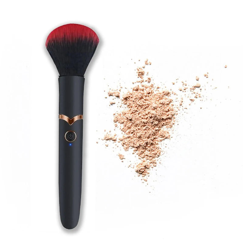 Electric Cosmetic Brush Foundation Blush Loose Powder Brush Beauty Tools Washable Vibration Rechargeable Makeup Brush Tools