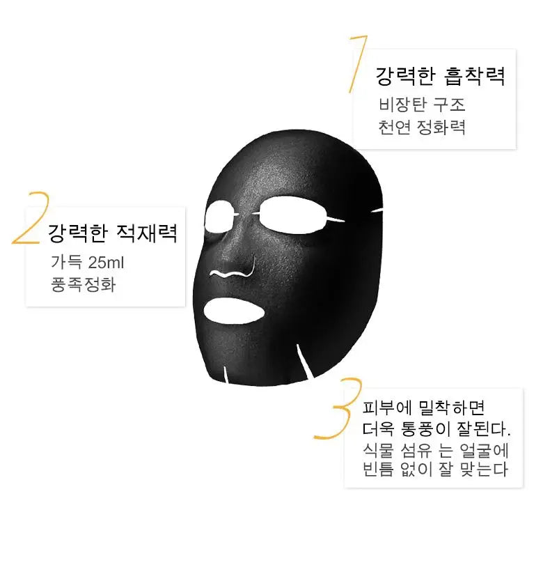 10pcs FONCE Oxygenating Black Sea Salt Bubble Mask Moisturizing Mask Care Deep Purifying Moisturizing Mask