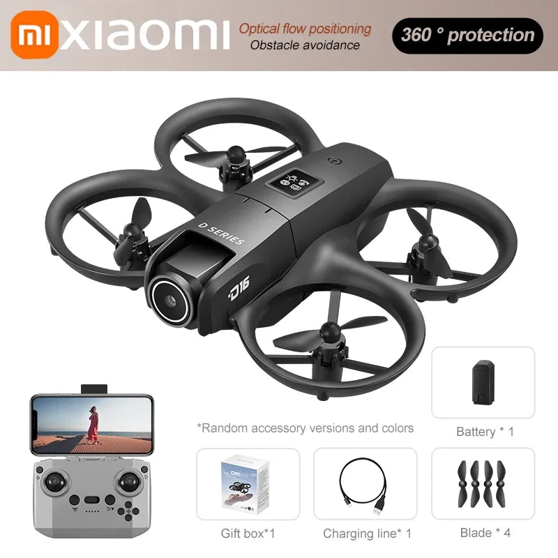 Xiaomi D16 Drone 8K Aerial HD Profesional Dual-camera Helicopter Optical Flow GPS Positioning Avoidance Bushless Motor Drone UAV