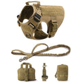 Tactical Military Vest Pet German Shepherd Golden Retriever Tactical  Training Dog Harness and Leash Set For All Breeds Dogs
