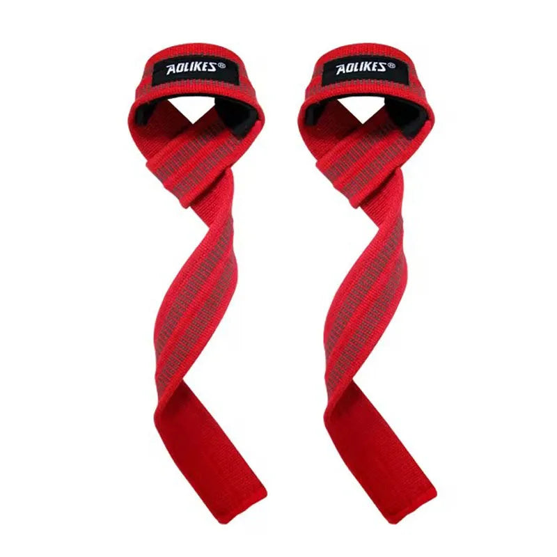AOLIKES Weightlifting Wrist Straps Strength Training Adjustable Non-slip Gym Fitness Lifting Strap Wrist Support Grip Band