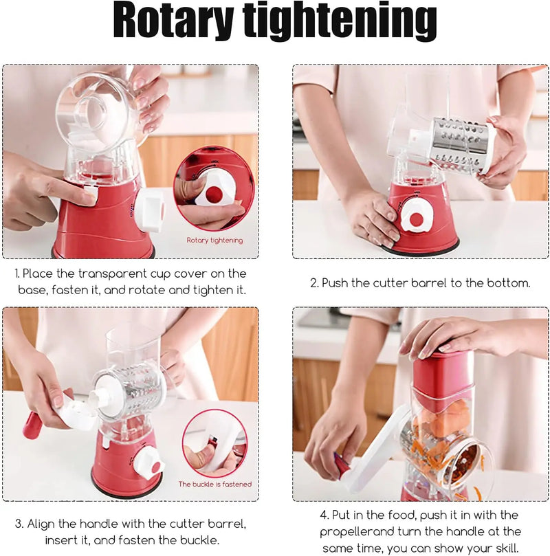 Grater Rotary - 3 in 1