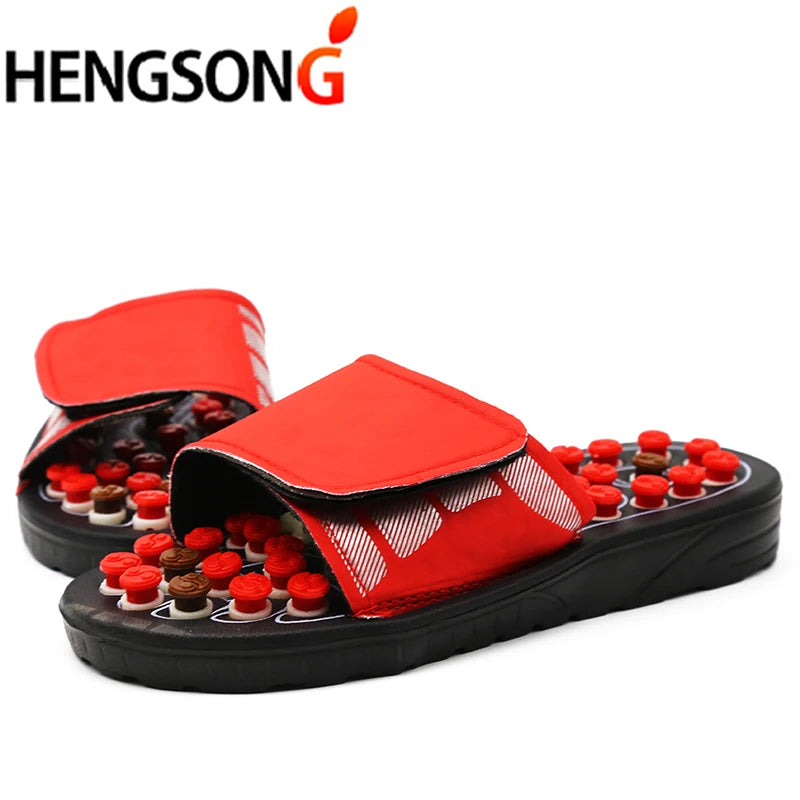 Acupoint Massage Slippers  Massager Shoes For Feet Unisex Home Flip Flop Health Care   Rotating  Feet Chinese Acupressure