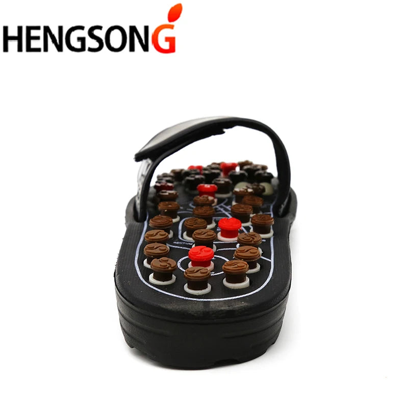 Acupoint Massage Slippers  Massager Shoes For Feet Unisex Home Flip Flop Health Care   Rotating  Feet Chinese Acupressure