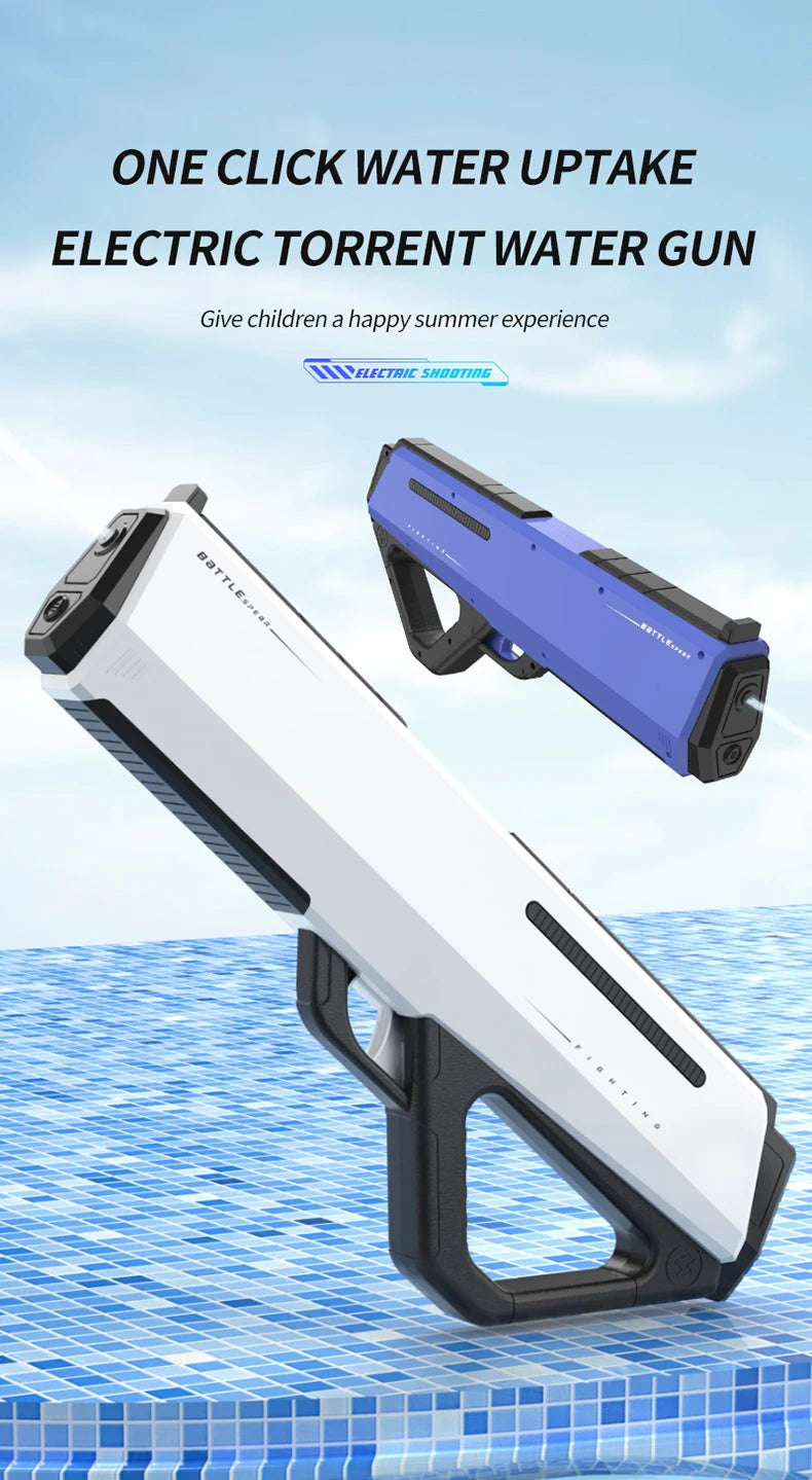 Automatically Water High Pressure Electric Water Gun Toys for Kids Summer Outdoor Pool Fight Games Children Water Toys Gift