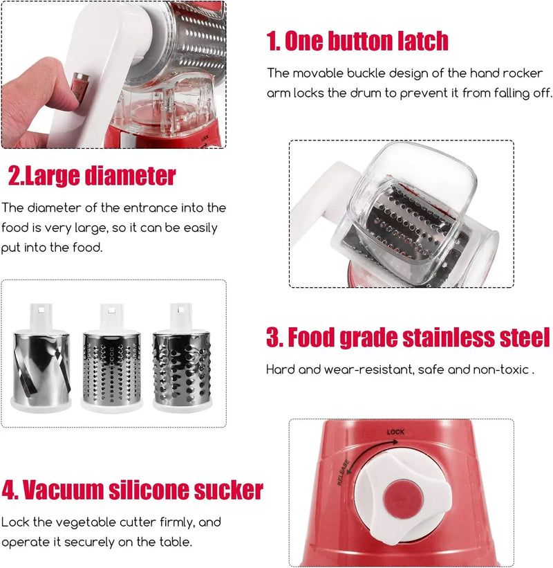 Grater Rotary - 3 in 1