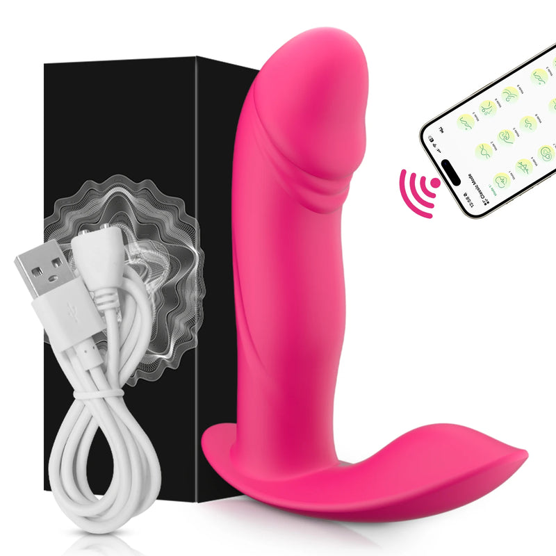 APP Control Wearable Dildo Vibrator for Women Clitoris Stimulator G-Spot Massager Female Anal Butt Plug Vibrating Adult Sex Toys