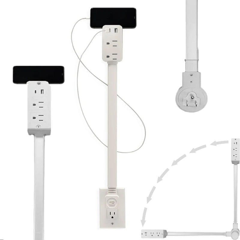 Power Outlet Extender with USB-C – US Plug