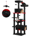 184cm Large Cat Tree and Tower for Indoor Cats With Sisal-Covered Scratching Posts Spacious Hammock Padded Perches and Condos