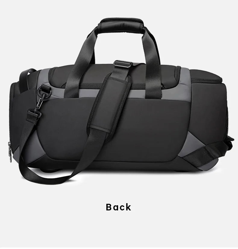 BANGE Sports Waterproof Duffel Bags With Shoe Compartment 21 Inch Gym Bag For Men With Wet and Dry Compartment Travel Bags Gym