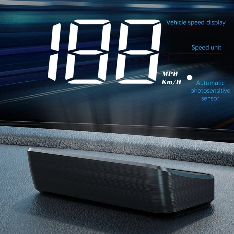 Xiaomi Car Head Up HD Electronics Accessories Display  GPS Speedometer Speed KMH Digital HUD Windshield Projector New Style