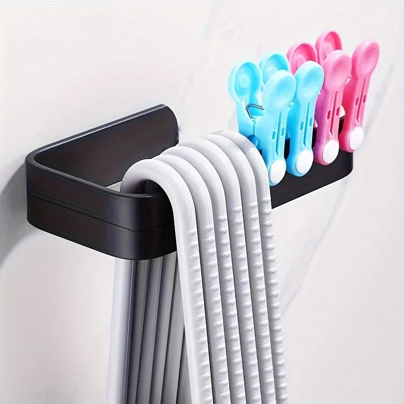 1pc Wall-Mounted Toilet Paper Holder - No Drilling Required, Space-Saving Bathroom Towel Rack & Storage Rack