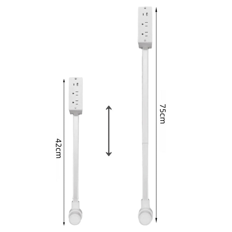 Power Outlet Extender with USB-C – US Plug